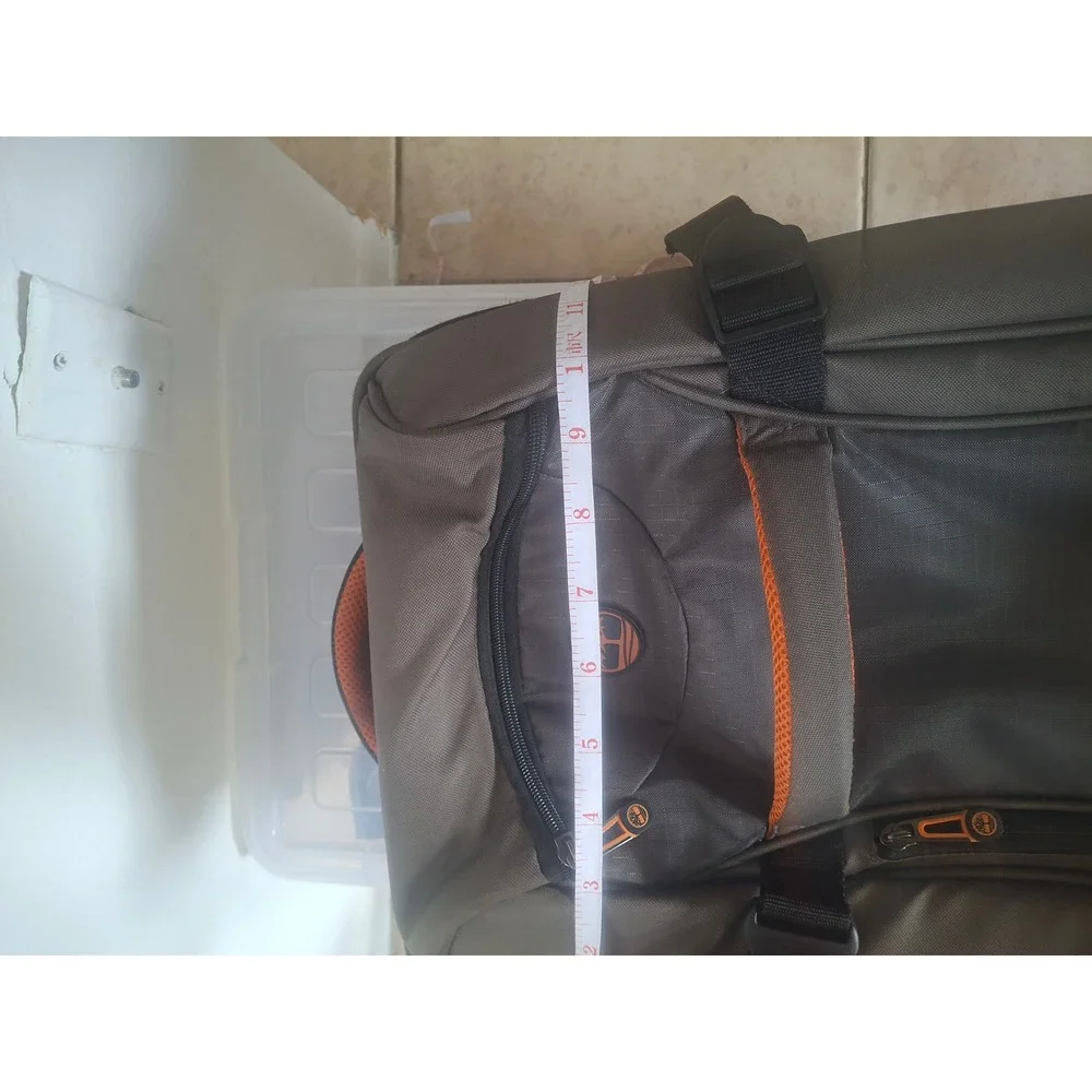 Timberland Twin Mountain Rolling Suitcase Olive Green Orange Carry On Luggage